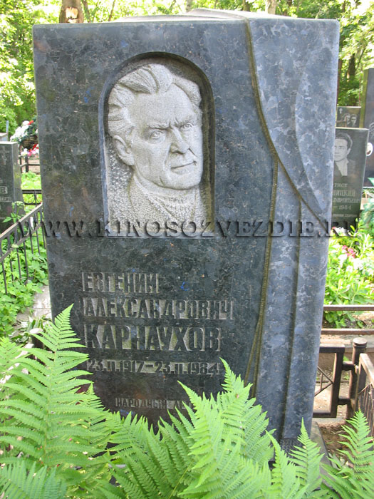 Могила Евгения Каранухова на Введенском кладбище. Фото автора 11.06.2008