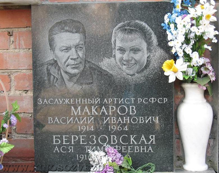 Захоронение Василия Макарова на Новодевичьем кладбище
